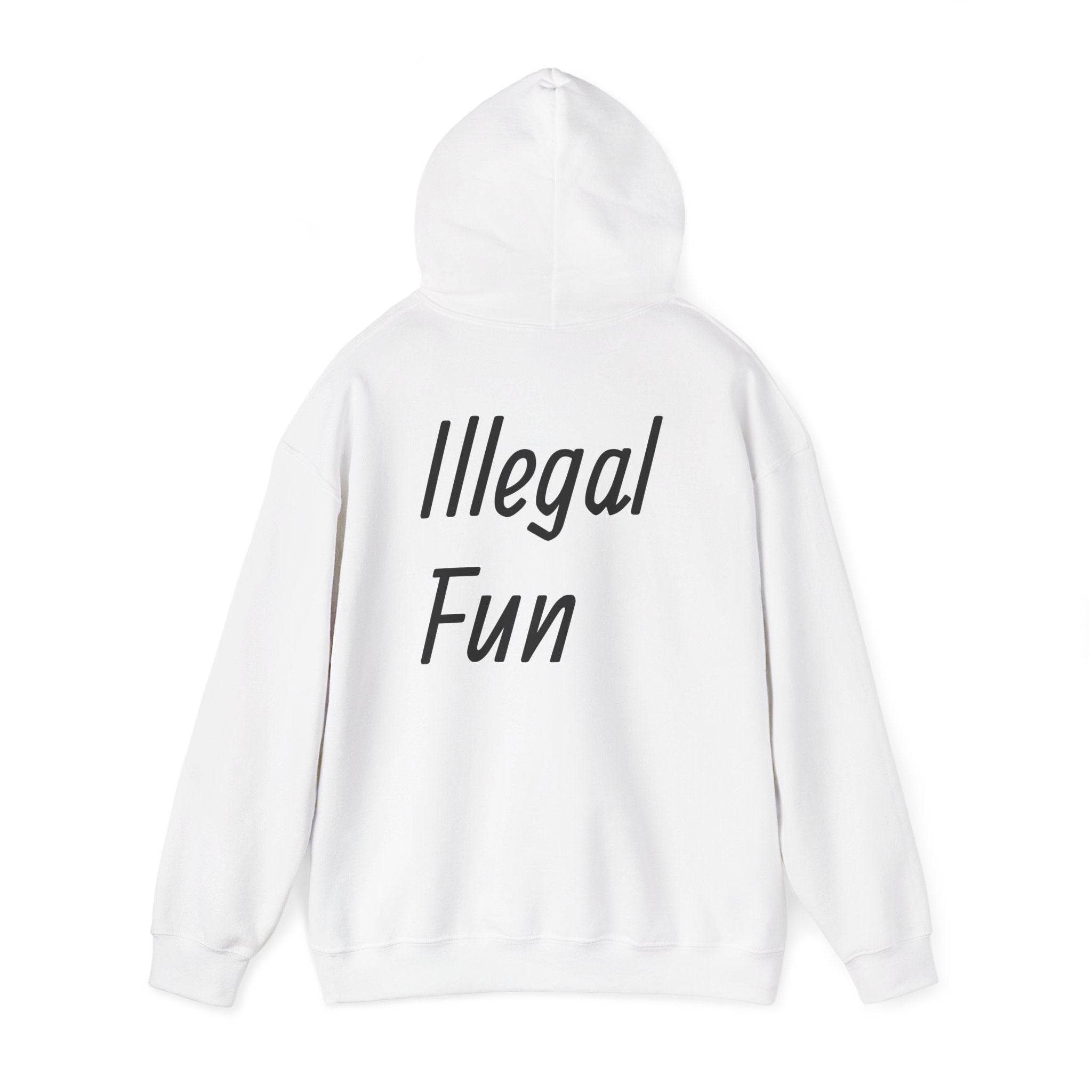 Cloud white Illegal Fun  Hoodie
