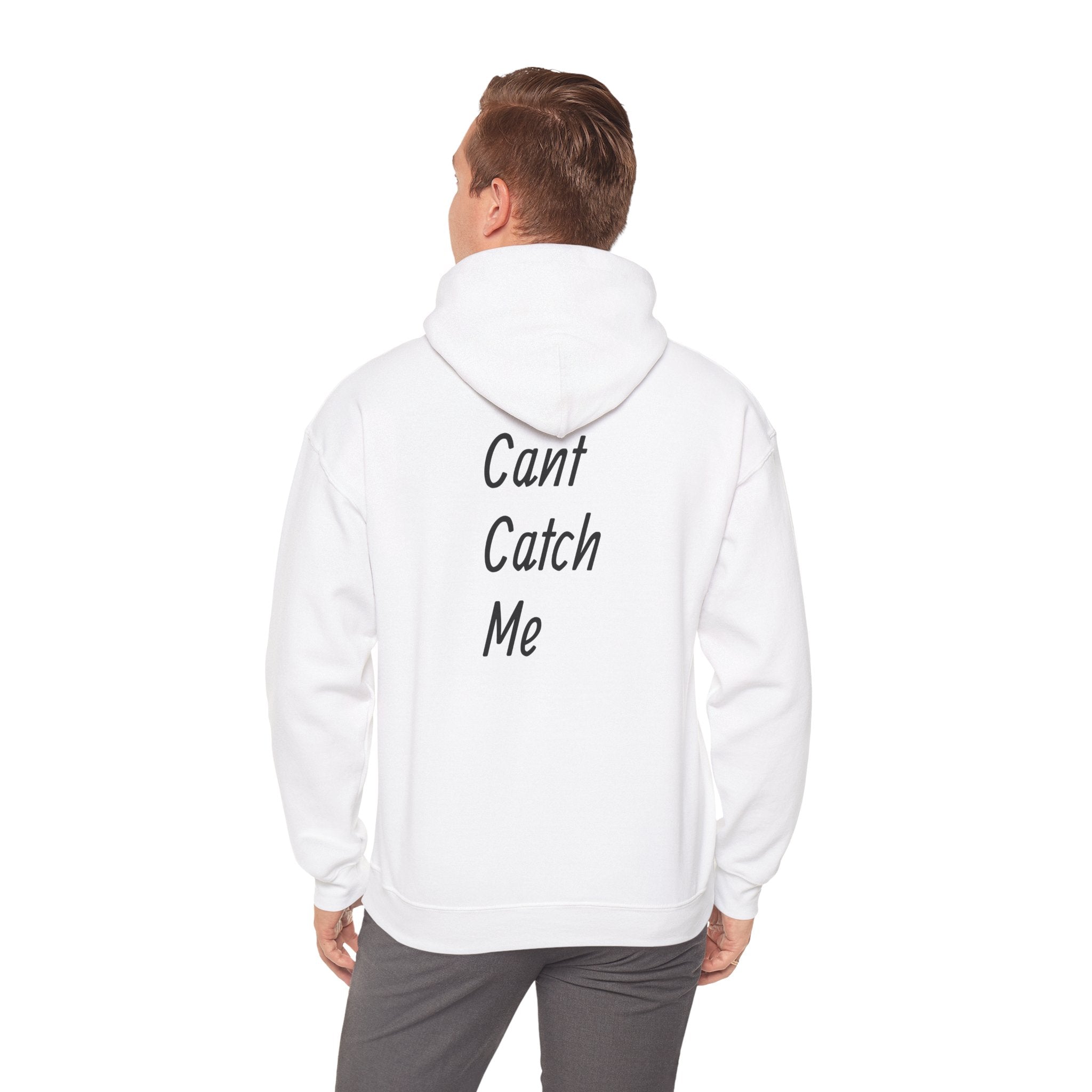 Cloud white Cant Catch Me Hoodie