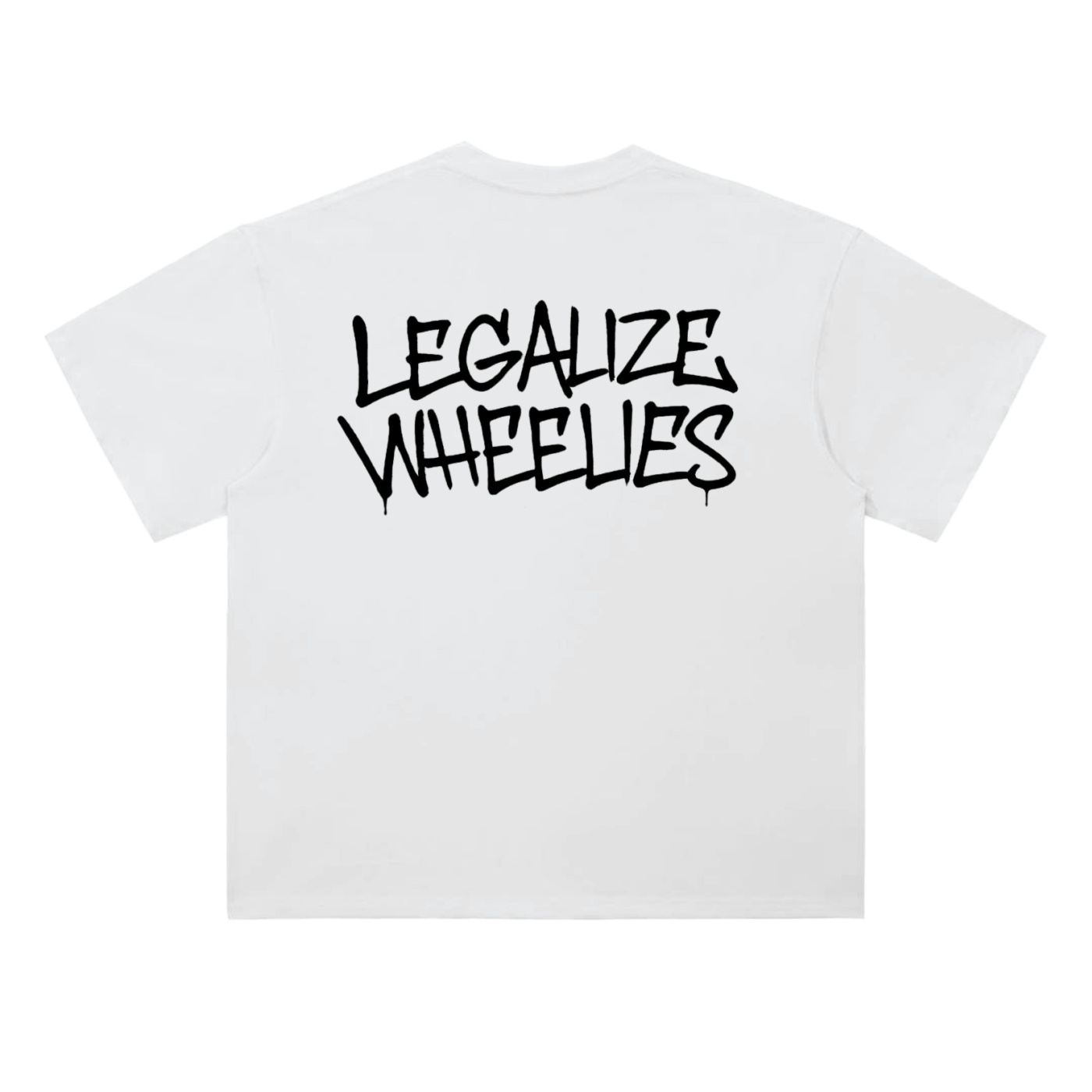 White Wheelies Tee V3