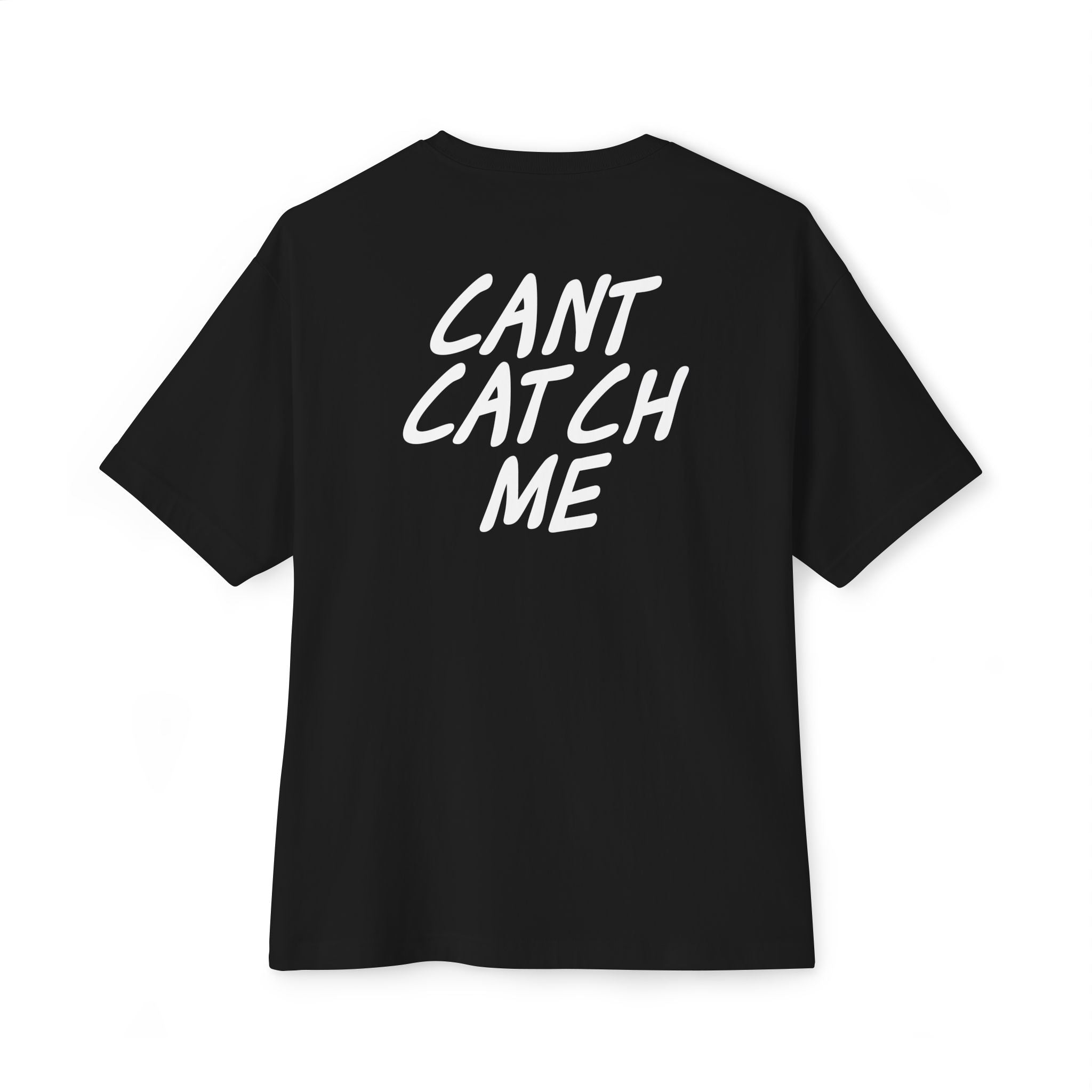Soflo Black Cant Catch Me Oversized Tee