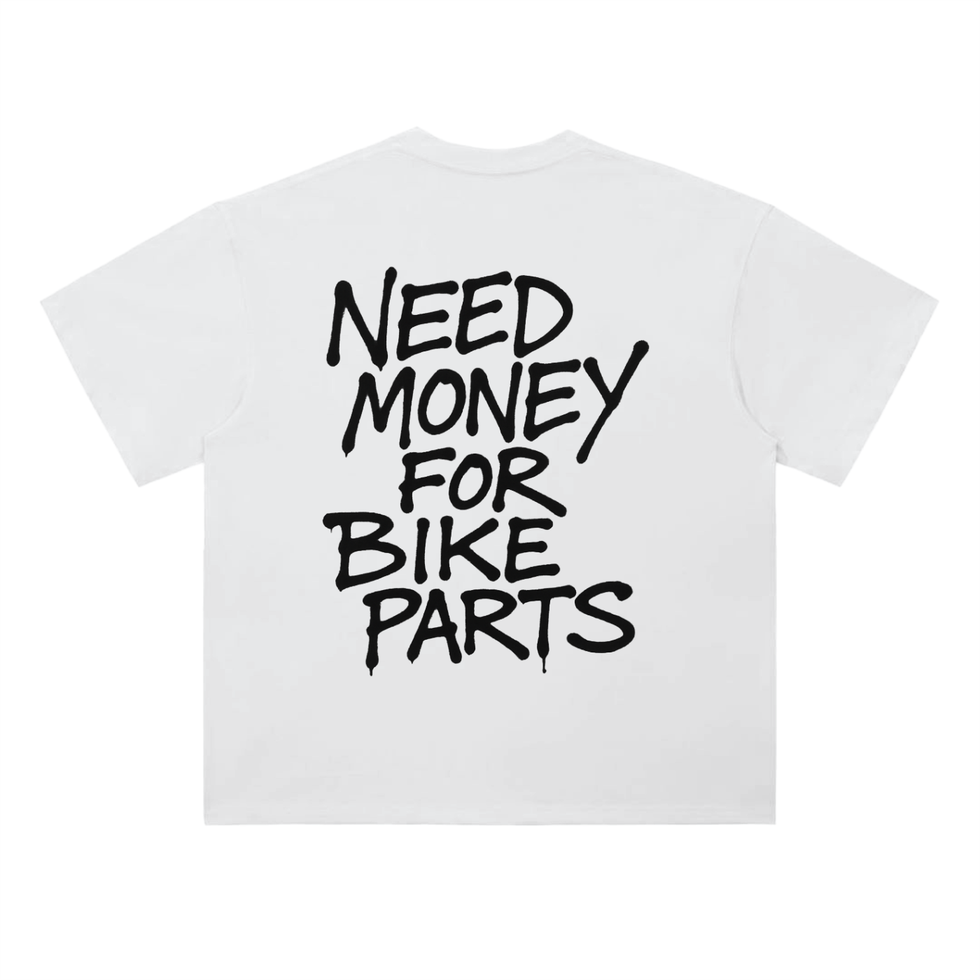White Need Money Tee V3