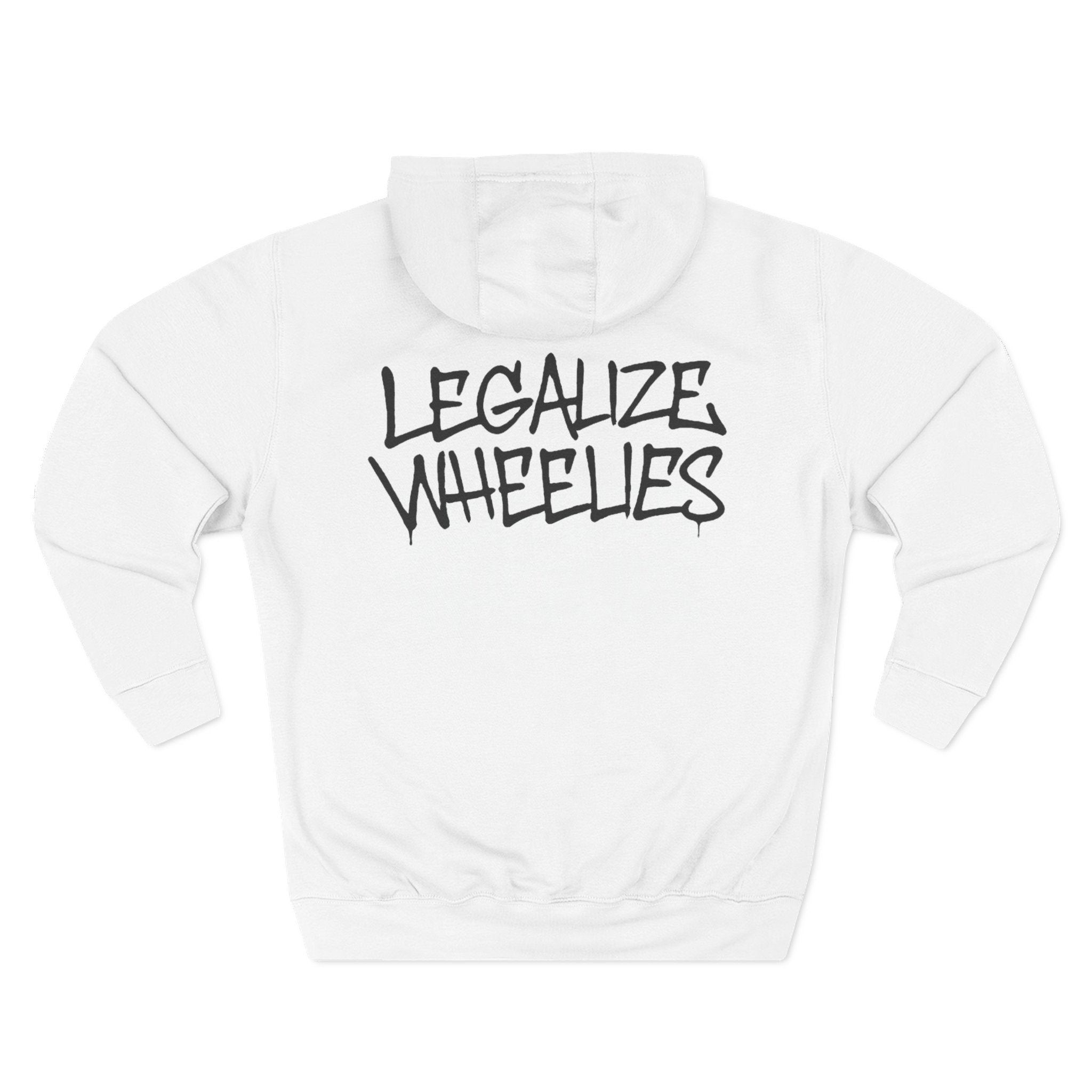 White Wheelies Hoodie V2
