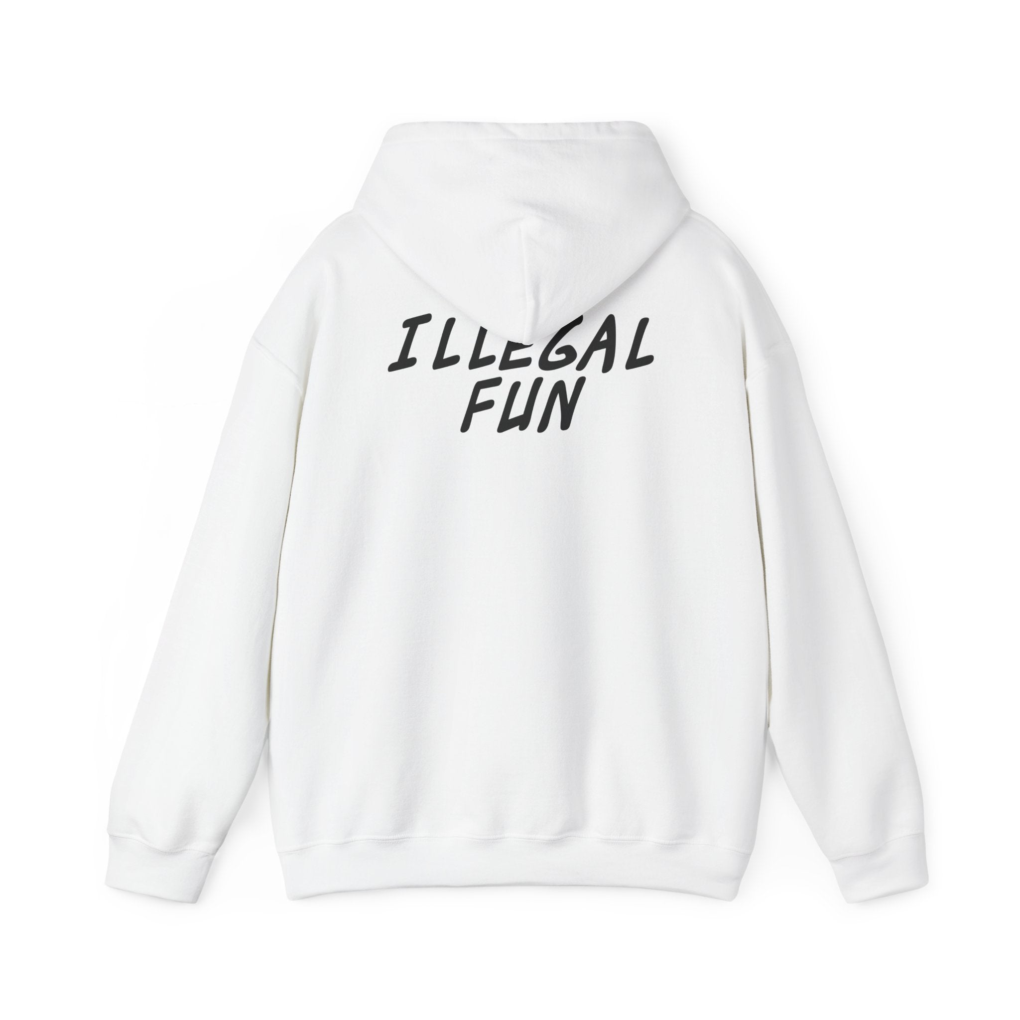 Cloud white Illegal Fun  Hoodie