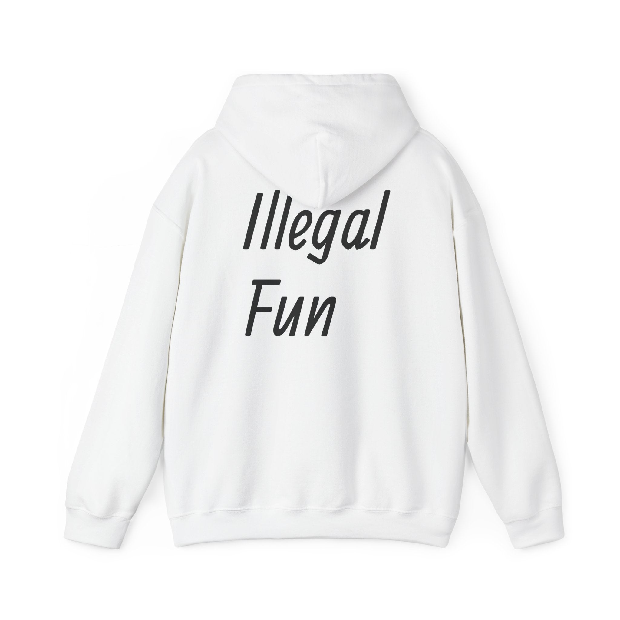 Cloud white Illegal Fun  Hoodie