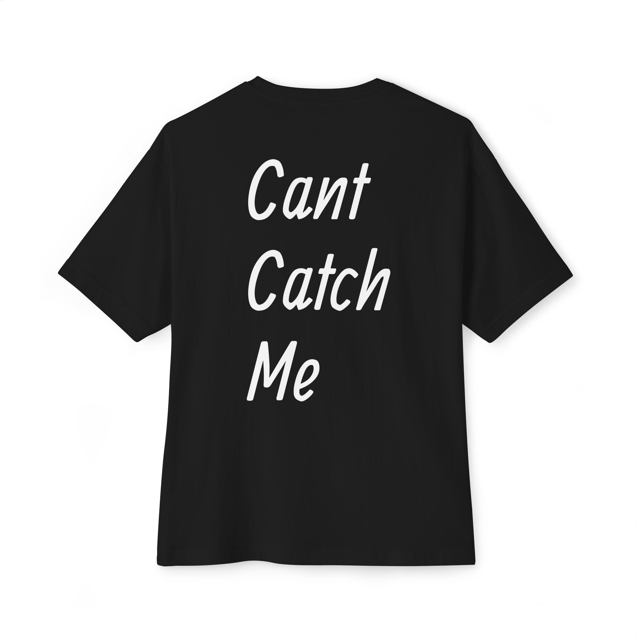 Soflo Black Cant Catch Me Oversized Tee