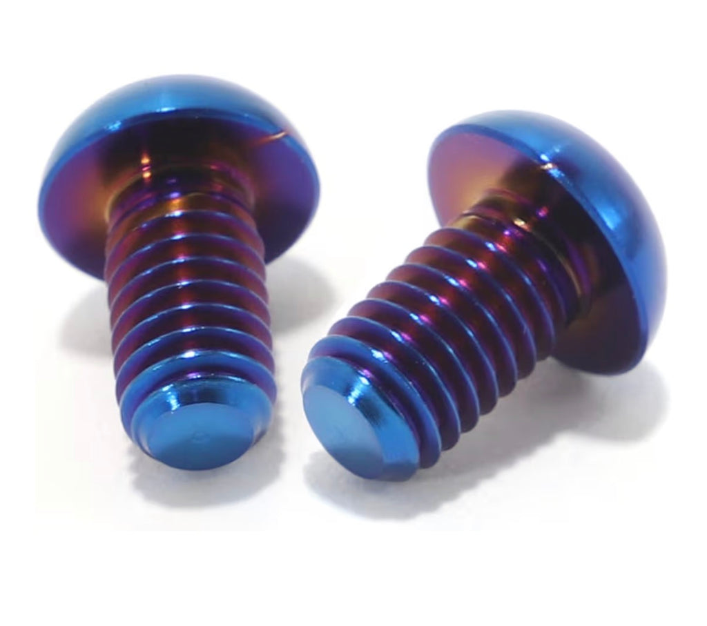 Titanium mud guard/chain cover bolts