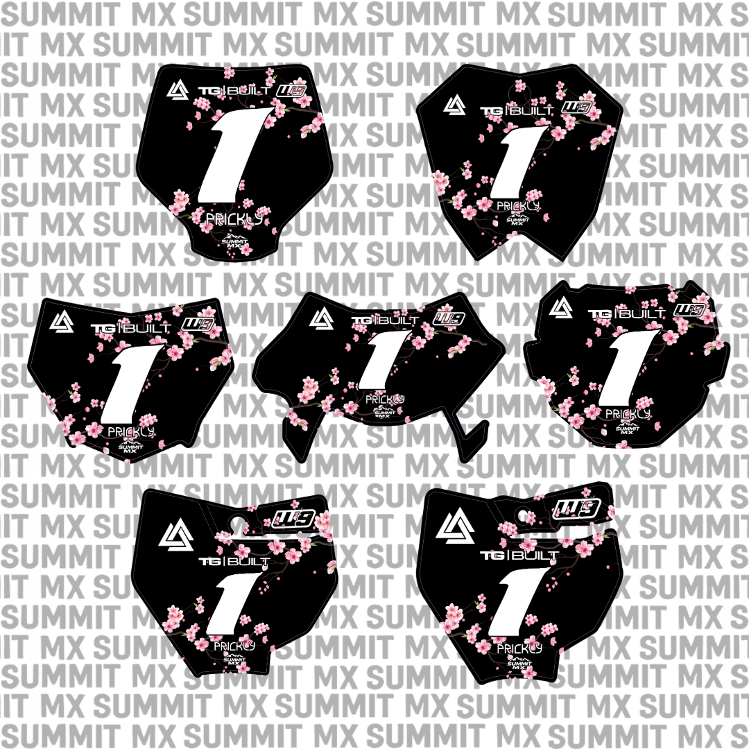 Cherry Blossom Number Plate Decal