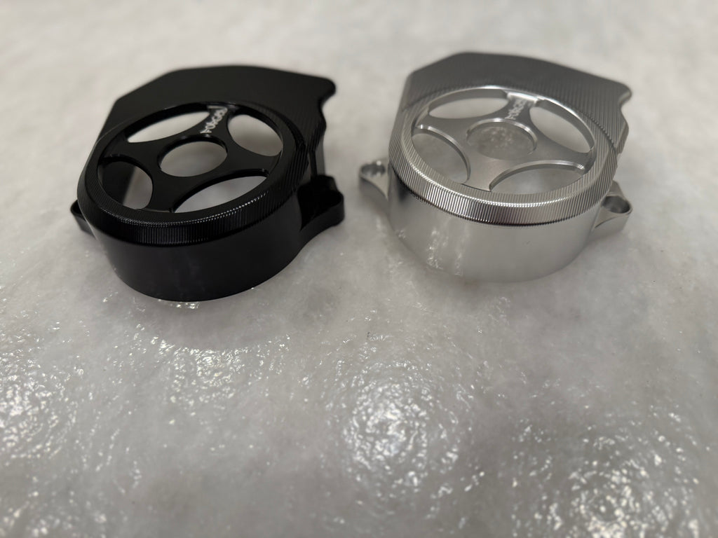 Surron Ultra Bee Metal Motor Cover | CNC Upgrade Replacement (Black & Chrome)