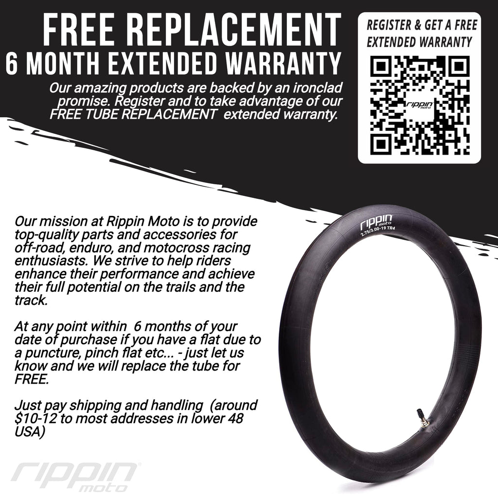 60/100-14 (2.50/2.75 x 14) Heavy Duty 14" Motorcycle Inner Tube - 3mm Thick