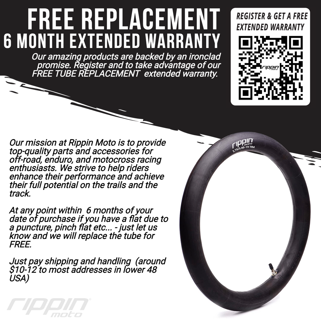 80/100-12 (3.0-12) Heavy Duty Inner Tube 3mm Thick