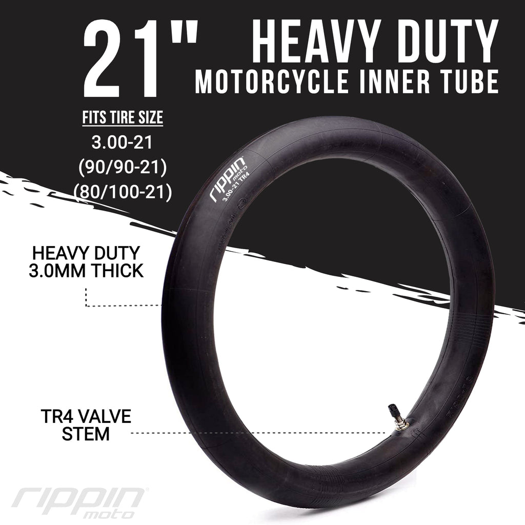 90/90-21 (3.00 x 21) Heavy Duty 21" Inner Tube 3mm Thick