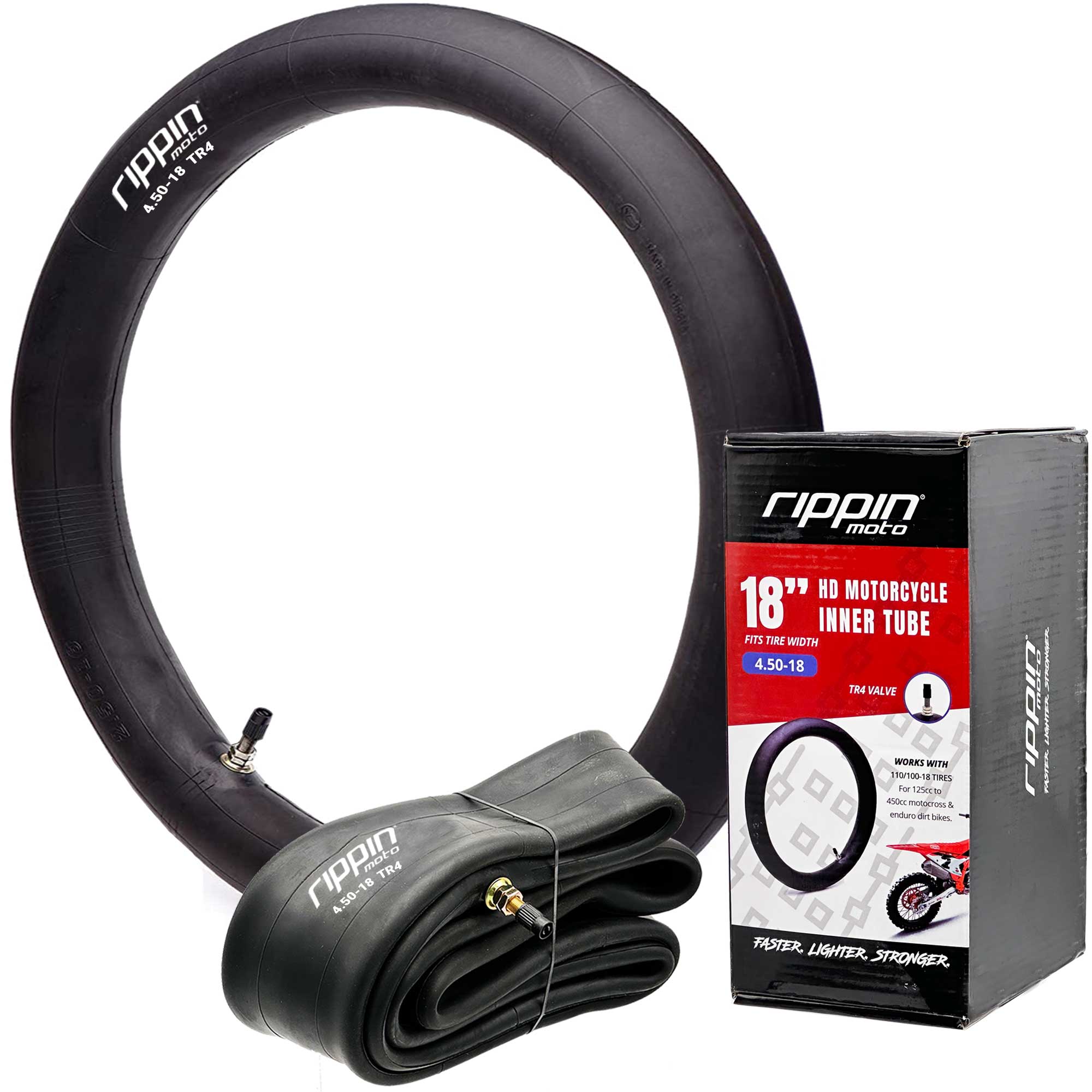 110/100-18 (4.5 x 18) Heavy Duty 18" Motorcycle Inner Tube - 3mm Thick