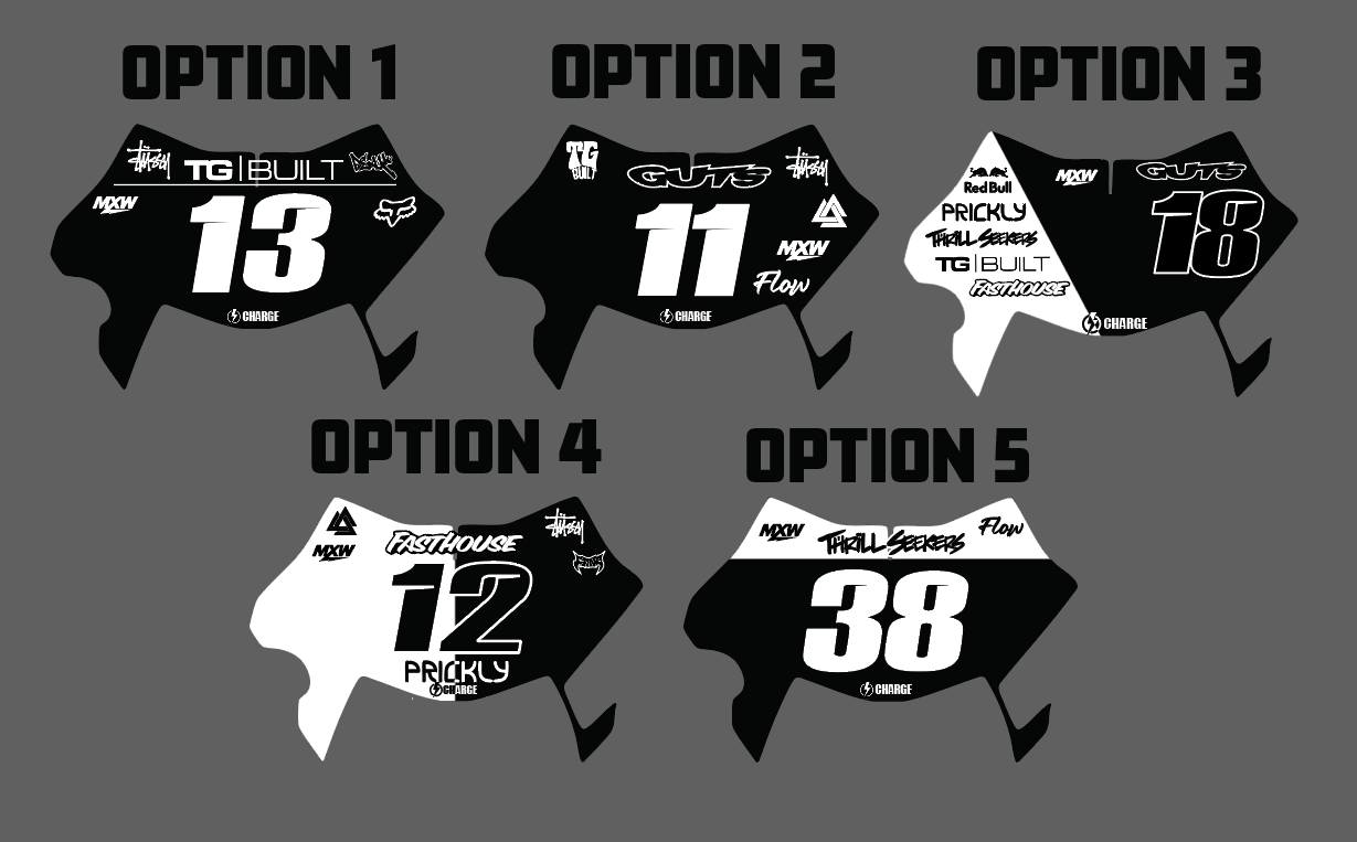 Charge Graphics Ultra Bee Plate Decal