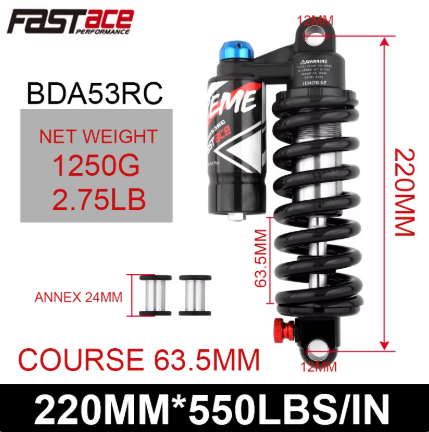 Fastace BDA53RC Rear Shock