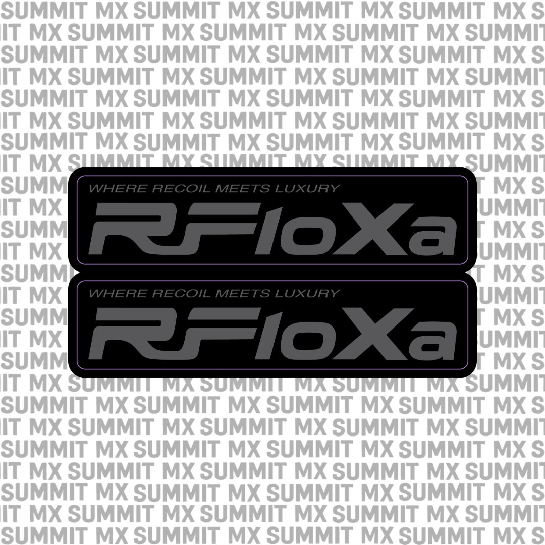 RFloXa "Where Recoil Meets Luxury" Fork Tube Decal