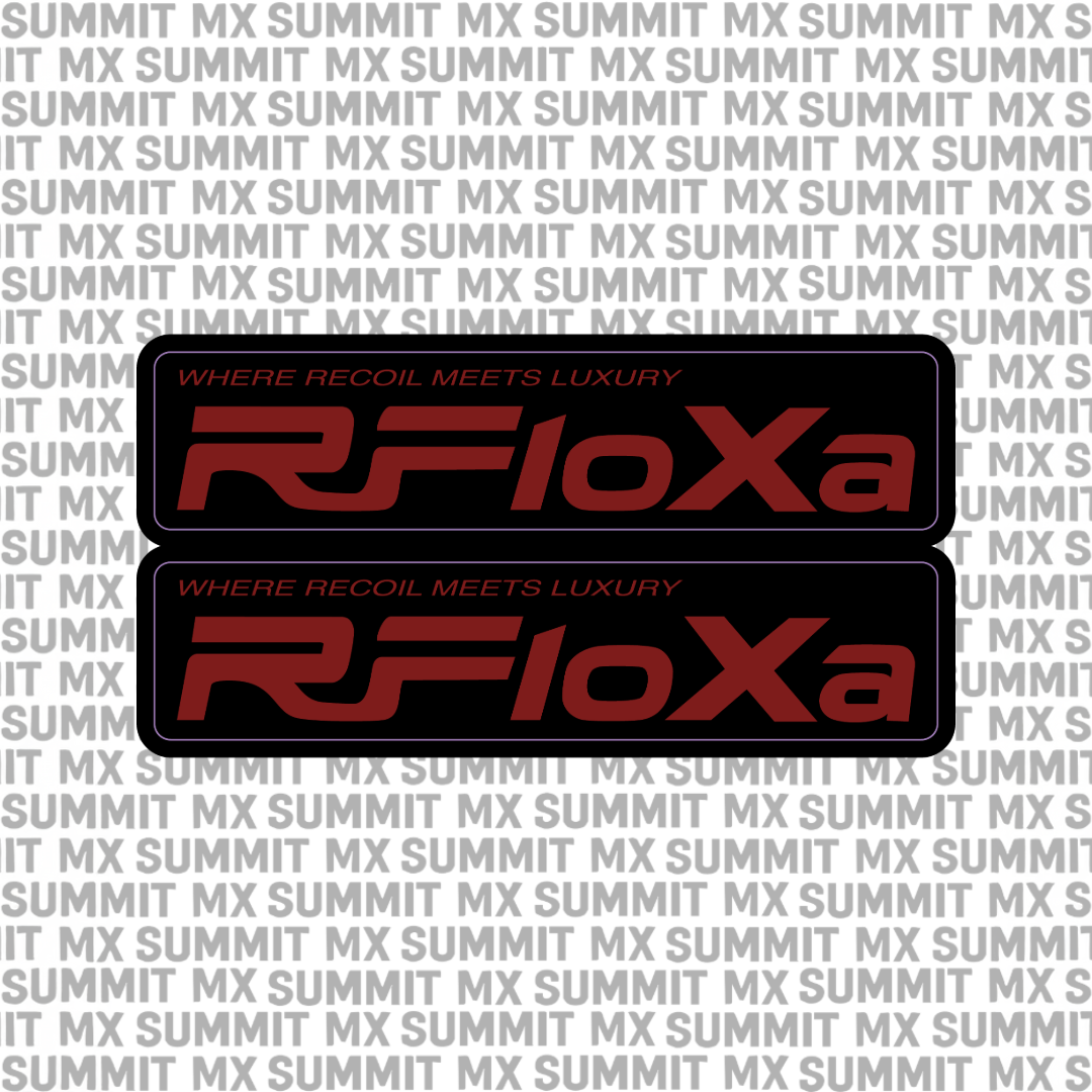 RFloXa "Where Recoil Meets Luxury" Fork Tube Decal