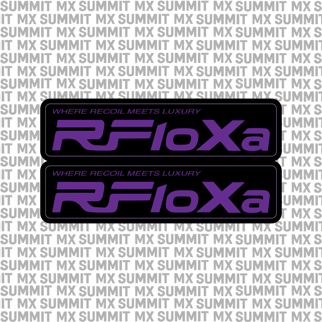 RFloXa "Where Recoil Meets Luxury" Fork Tube Decal