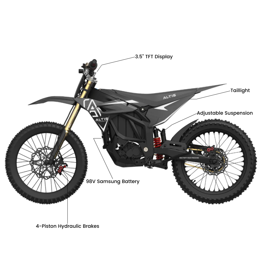 Altis Sigma - Best Electric Dirt Bike 98V 35Ah E-Dirt Bike