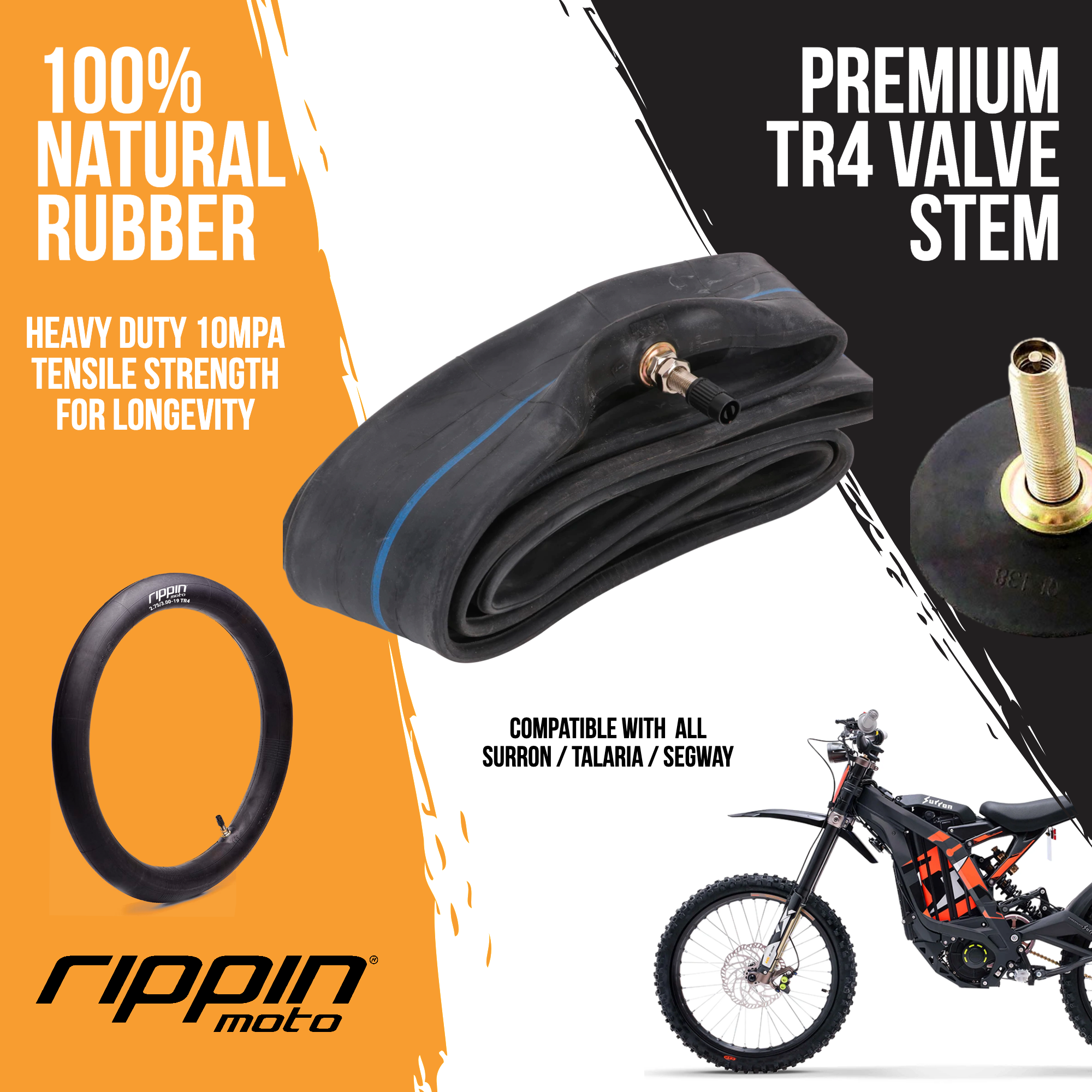 70/100-19 E-Moto 19" Inner Tube (2.75/3.00-19) for Surron, E-Ride PRO & Talaria