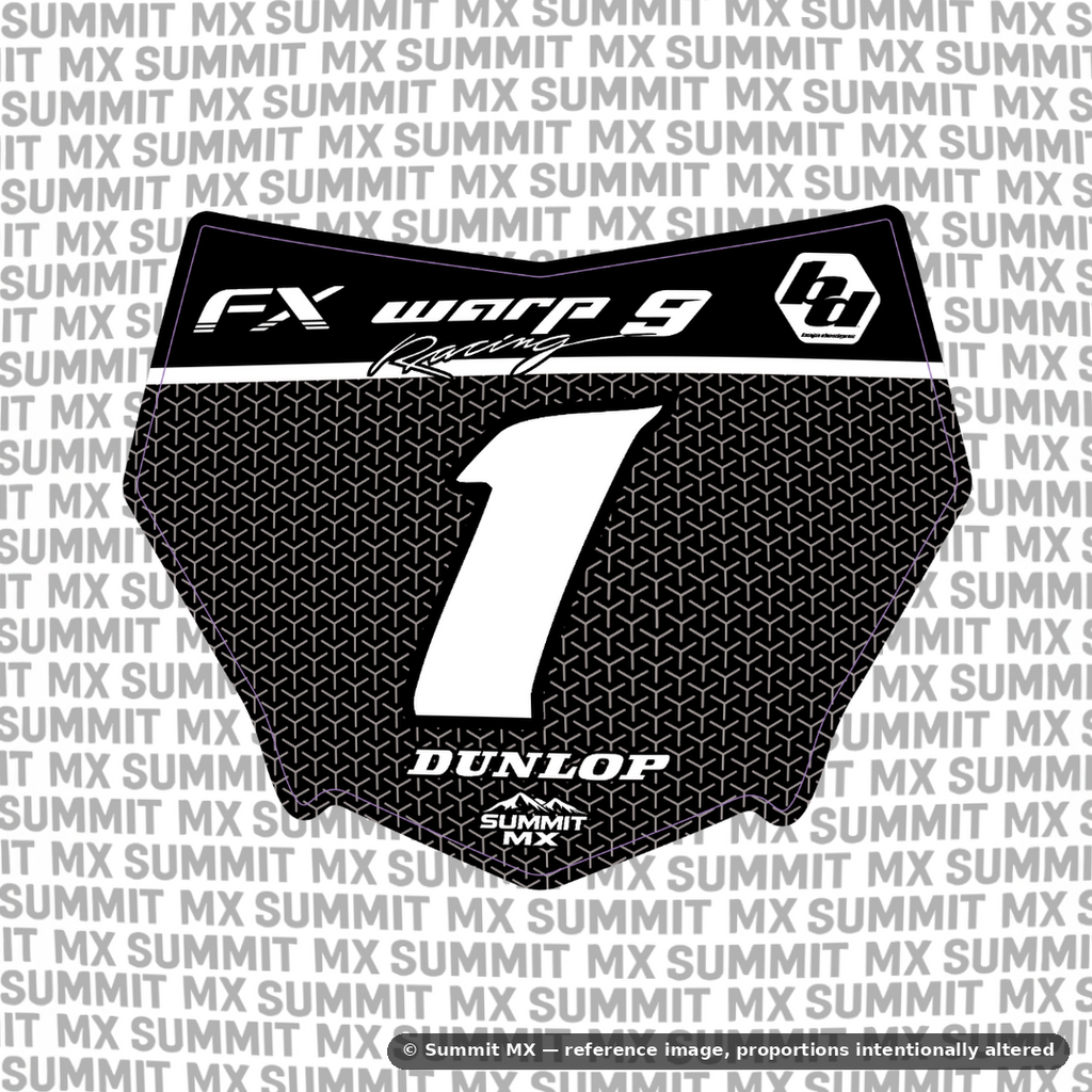 Vertex Number Plate Decal